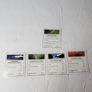 Monopoly National Parks Edition  Replacement Pieces card see photo